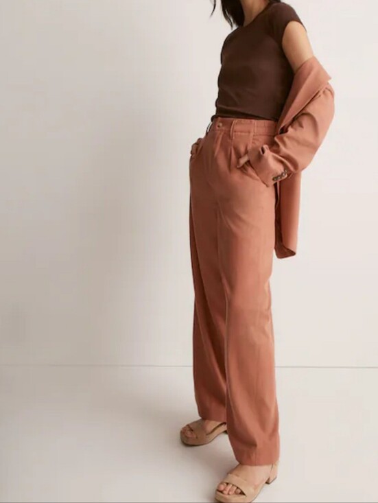 Madewell Pants - Madewell The Neale Straight-Leg Pant in Drapeweave Women's Size 4